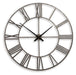 Signature Design Antique Silver Wall Clock