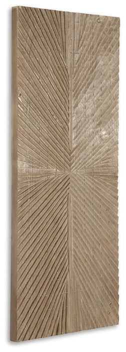 Signature Design Distressed Brown Wall Decor