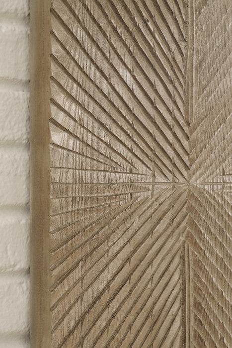 Signature Design Distressed Brown Wall Decor