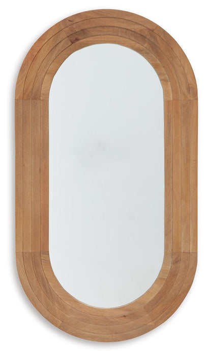 Signature Design Brown Accent Mirror