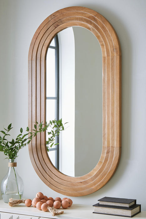 Signature Design Brown Accent Mirror
