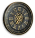 Signature Design Black/Gold Finish Wall Clock