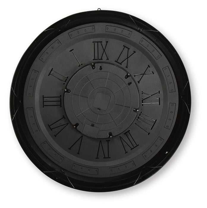 Signature Design Black/Gold Finish Wall Clock