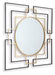 Signature Design Black/Gold Finish Accent Mirror