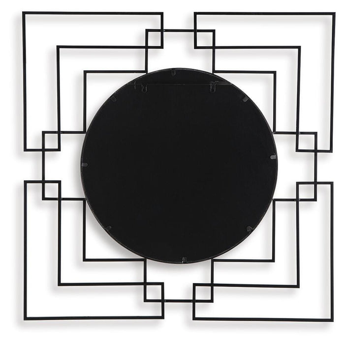 Signature Design Black/Gold Finish Accent Mirror