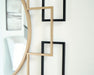 Signature Design Black/Gold Finish Accent Mirror