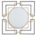Signature Design Black/Gold Finish Accent Mirror