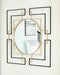 Signature Design Black/Gold Finish Accent Mirror