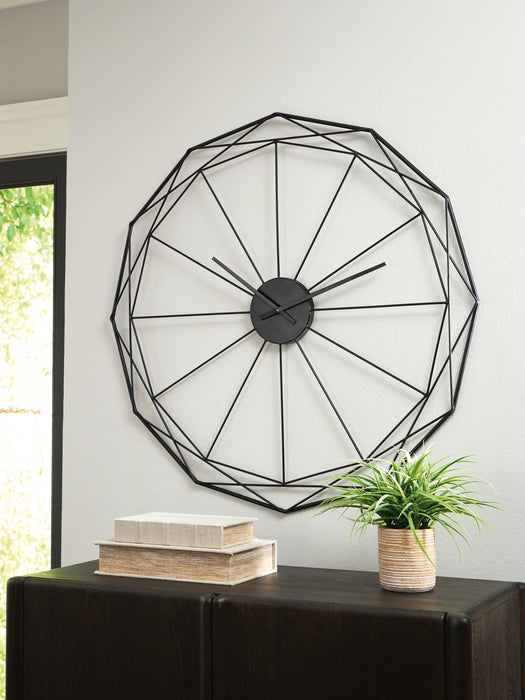 Signature Design Black Wall Clock