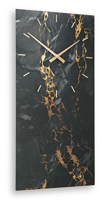 Signature Design Black/Gold Finish Wall Clock