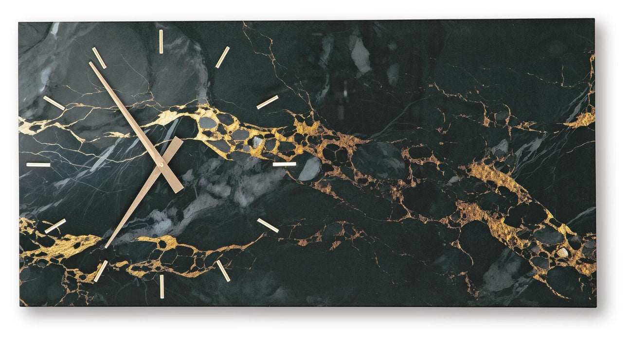 Signature Design Black/Gold Finish Wall Clock