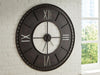 Signature Design Antique Brown Wall Clock