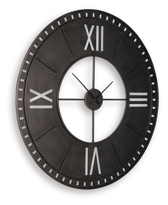 Signature Design Antique Brown Wall Clock