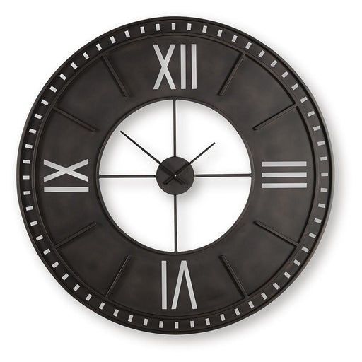 Signature Design Antique Brown Wall Clock