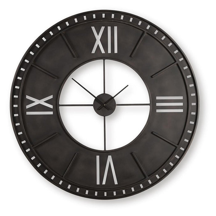 Signature Design Antique Brown Wall Clock