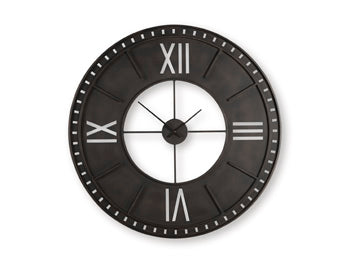 Signature Design Antique Brown Wall Clock