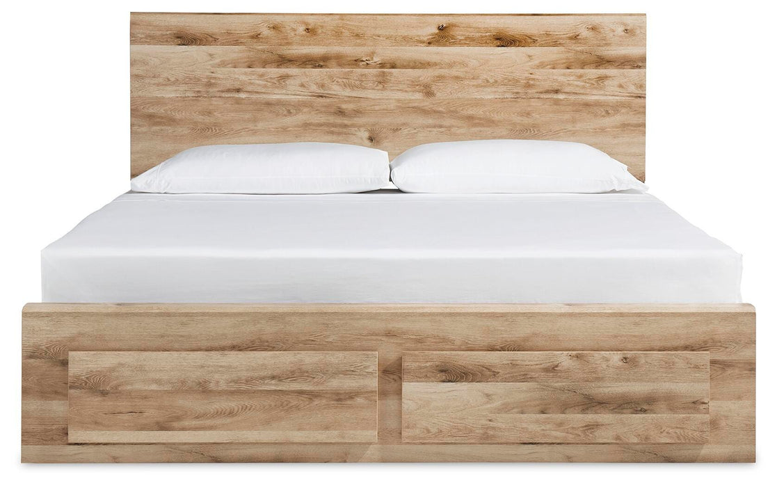 King Panel Storage Bed with 1 Under Bed Storage Drawer