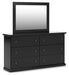 Signature Design Black Dresser and Mirror