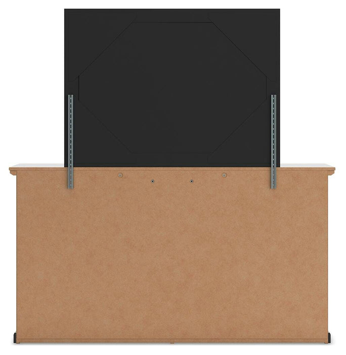 Signature Design Black Dresser and Mirror