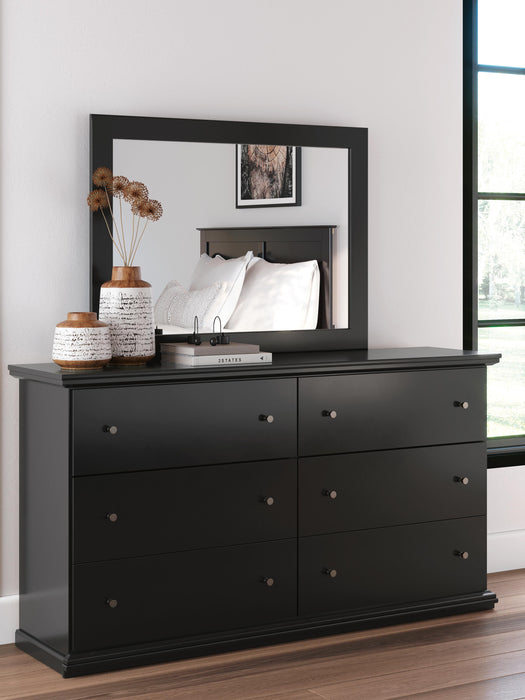 Signature Design Black Dresser and Mirror