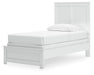 Signature Design White Twin Panel Bed
