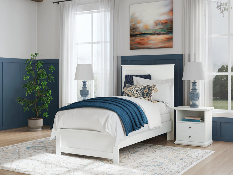 Signature Design White Twin Panel Bed