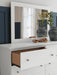 Signature Design White Dresser and Mirror