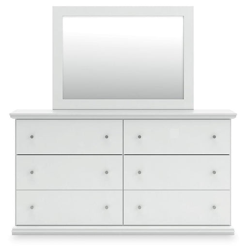 Signature Design White Dresser and Mirror