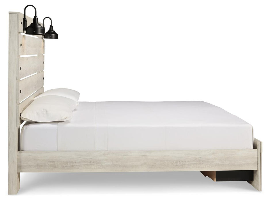 King Panel Storage Bed
