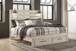 King Panel Storage Bed