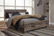 Queen Panel Bed with 2 Side Storage