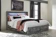 King Panel Bed with 6 Storage Drawers