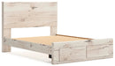 Queen Panel Storage Bed