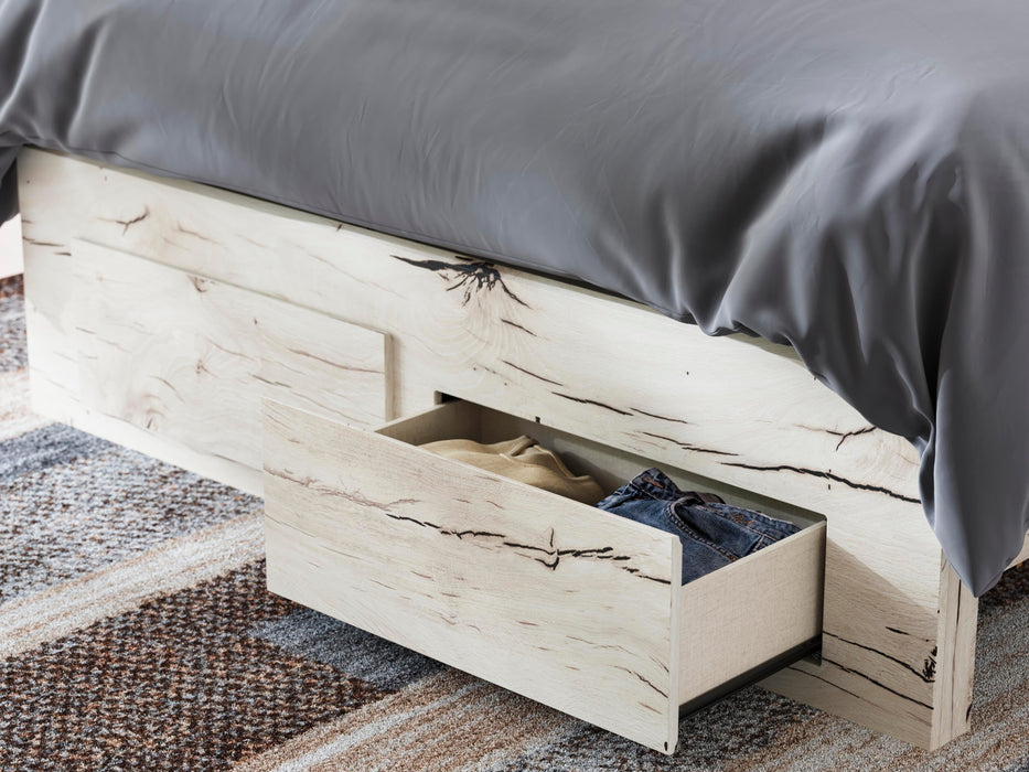 Queen Panel Storage Bed