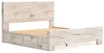 King Panel Bed with Storage