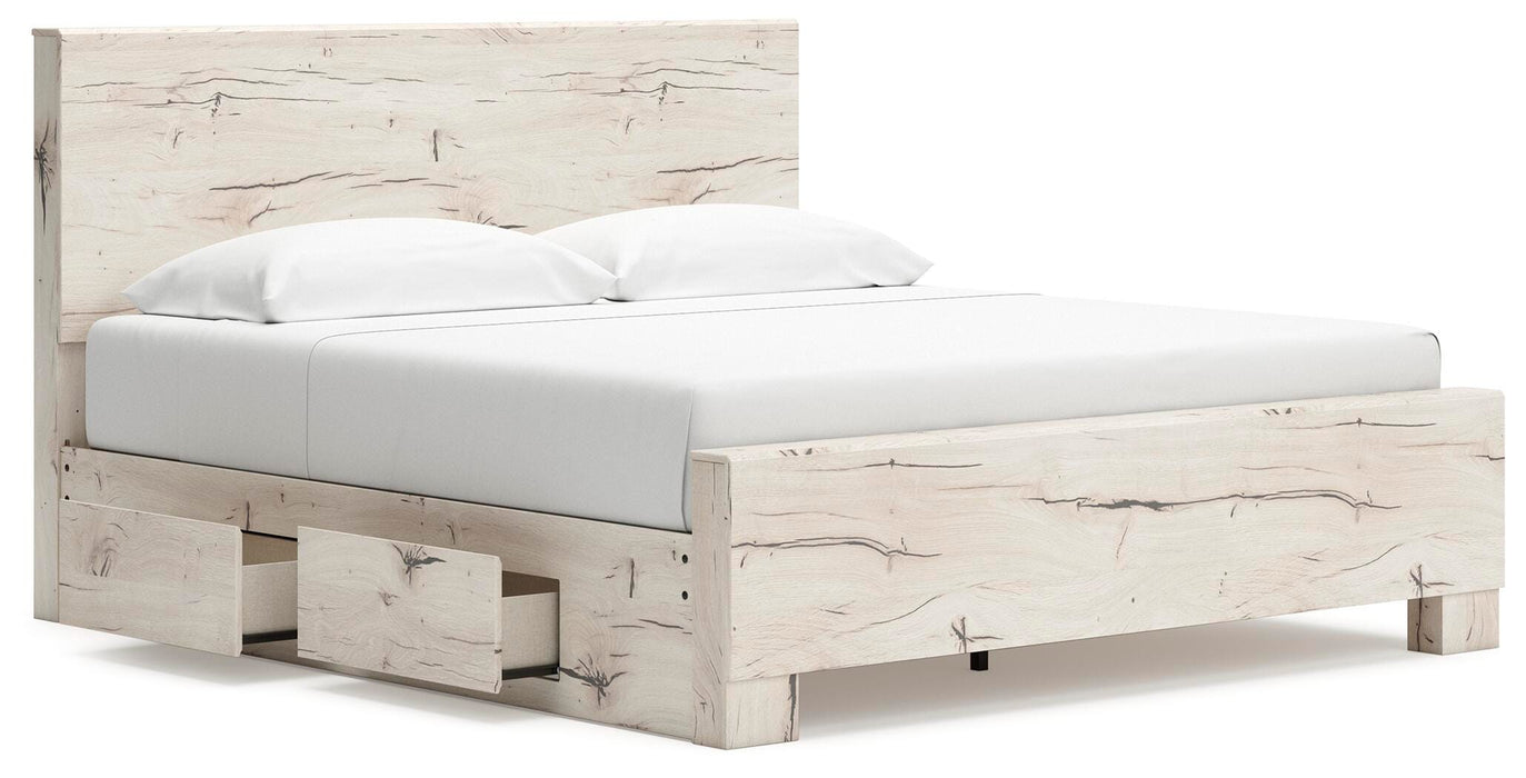 King Panel Bed with Storage