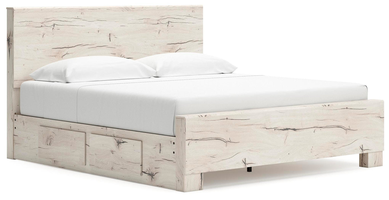 King Panel Bed with Storage