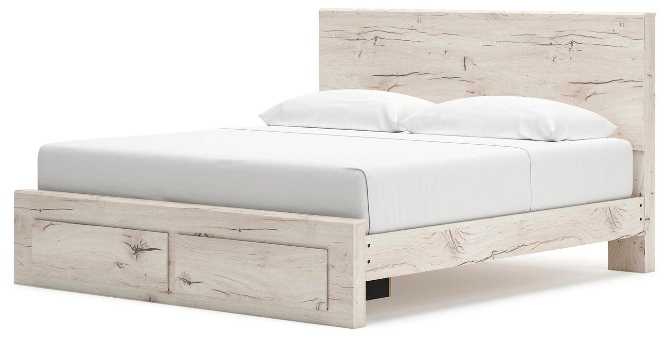 King Panel Storage Bed