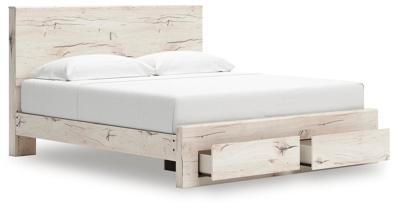 King Panel Storage Bed