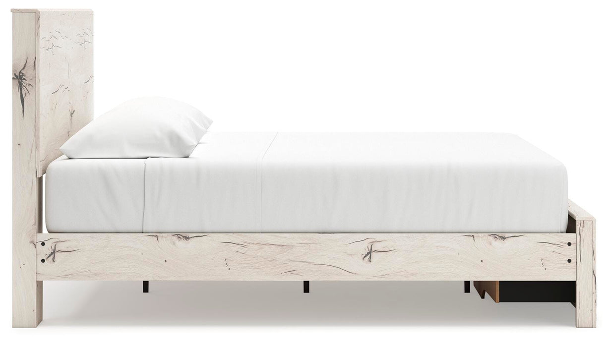 King Panel Storage Bed