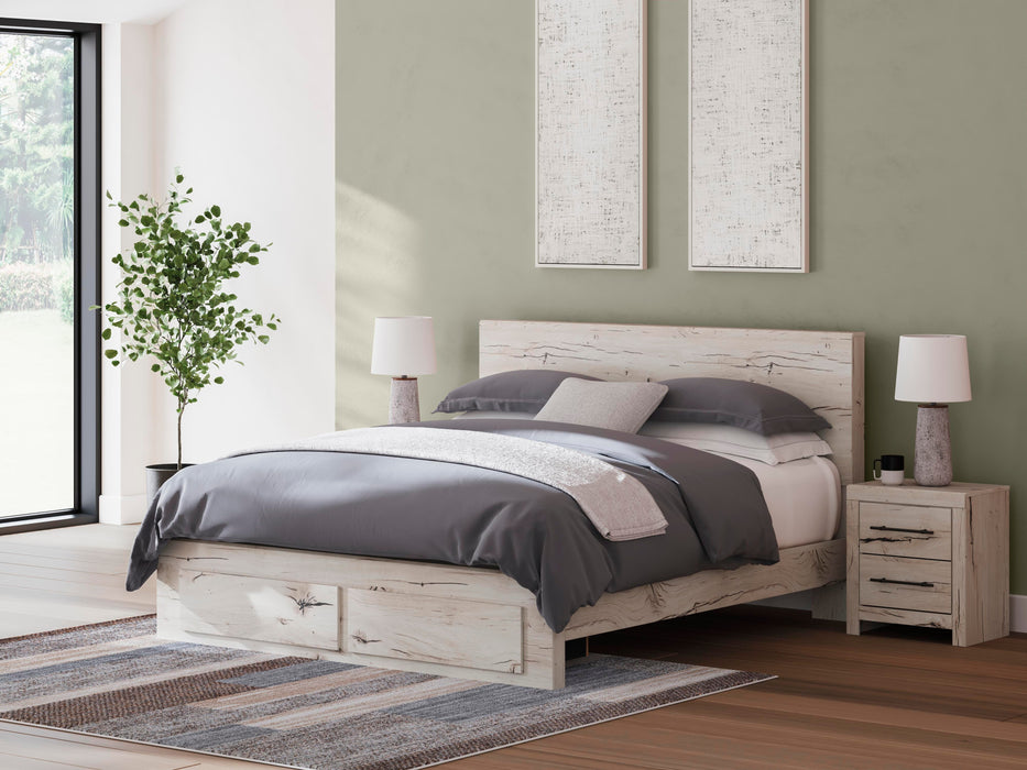 King Panel Storage Bed