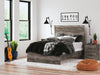 Signature Design Gray Full Panel Bed