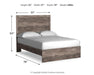 Signature Design Gray Full Panel Bed