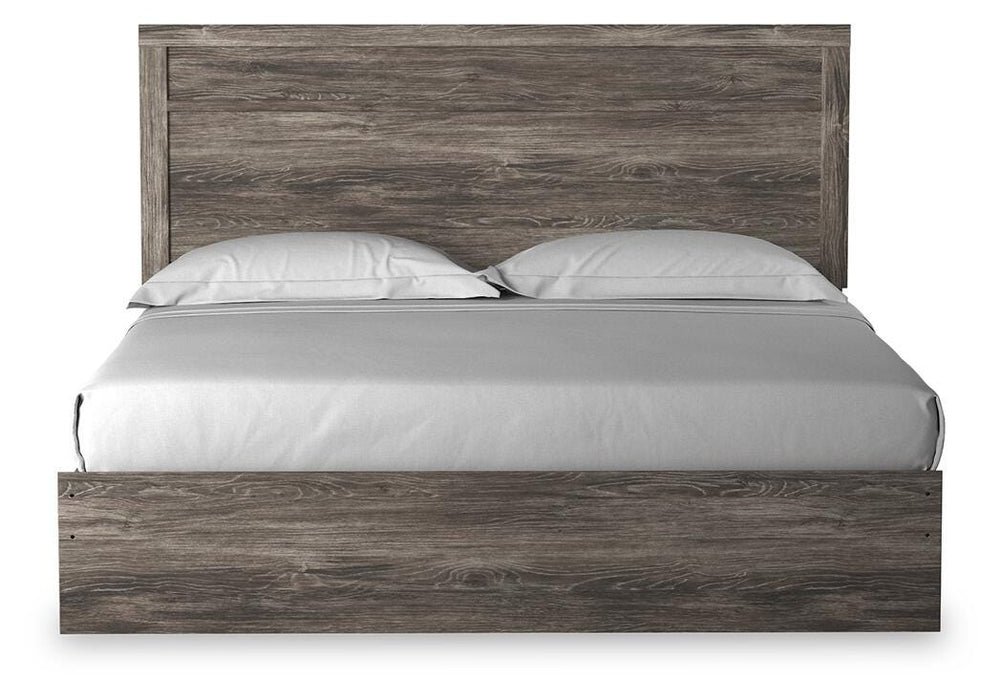 Signature Design Gray King Panel Bed