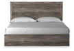 Signature Design Gray King Panel Bed