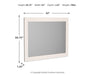 Signature Design White Bedroom Mirror