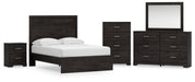 Signature Design Charcoal 7-Piece Bedroom Package