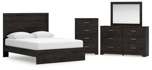 Signature Design Charcoal 6-Piece Bedroom Package