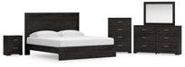 Signature Design Charcoal 7-Piece Bedroom Package