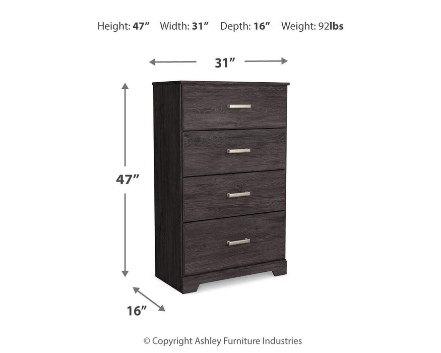 Signature Design Charcoal 7-Piece Bedroom Package